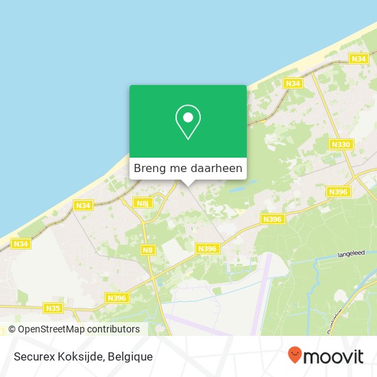 Securex Koksijde kaart