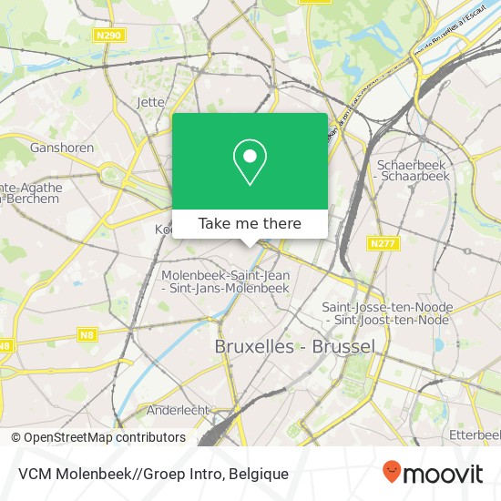 VCM Molenbeek//Groep Intro kaart