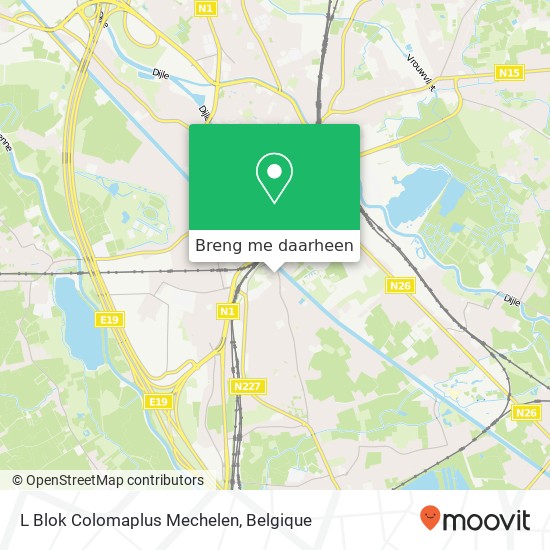 L Blok Colomaplus Mechelen kaart