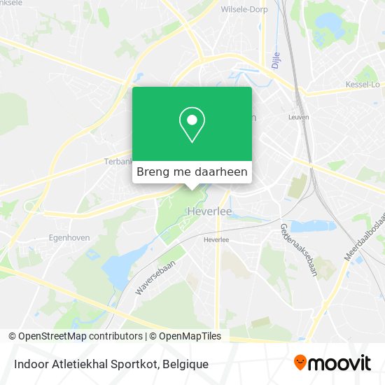 Indoor Atletiekhal Sportkot kaart