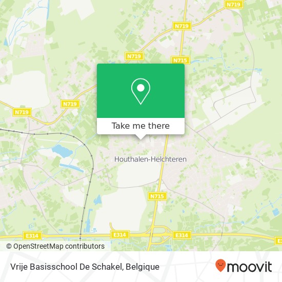 Vrije Basisschool De Schakel kaart