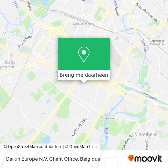 Daikin Europe N.V. Ghent Office kaart
