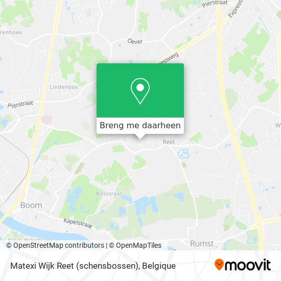 Matexi Wijk Reet (schensbossen) kaart