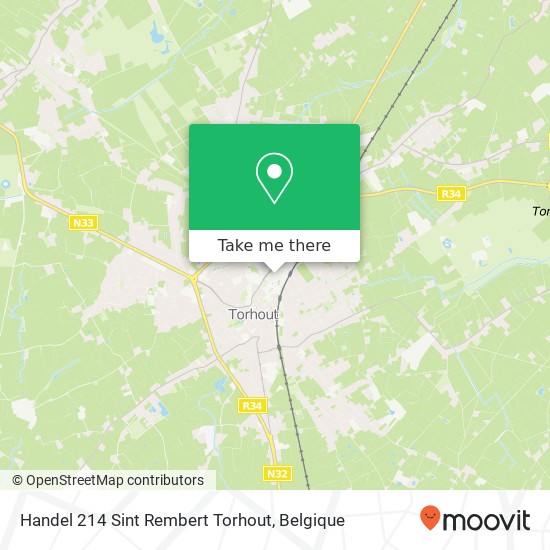 Handel 214 Sint Rembert Torhout kaart