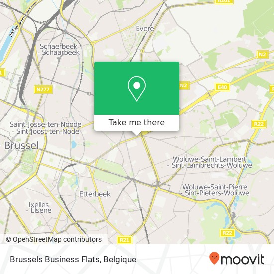 Brussels Business Flats kaart