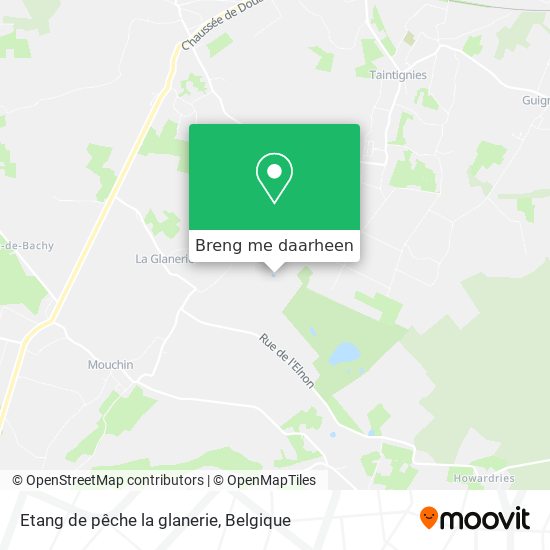 Etang de pêche la glanerie kaart
