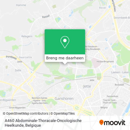 A460 Abdominale-Thoracale-Oncologische Heelkunde kaart