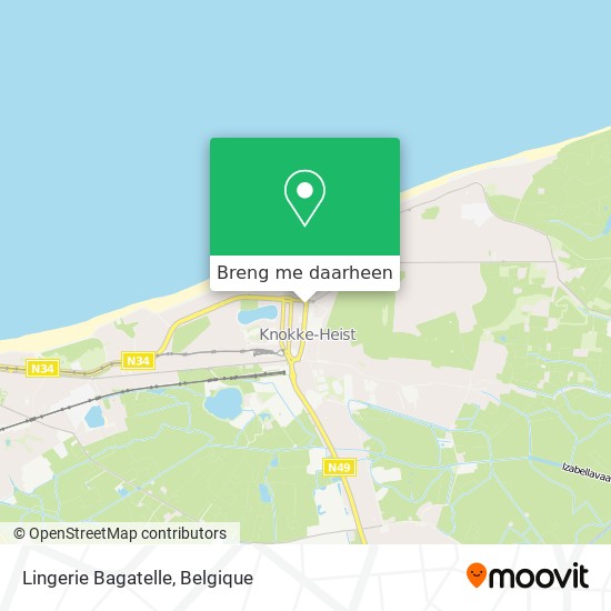 Lingerie Bagatelle kaart