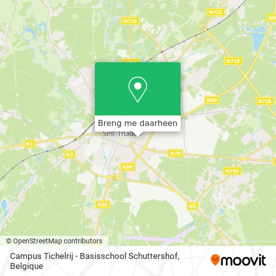 Campus Tichelrij - Basisschool Schuttershof kaart