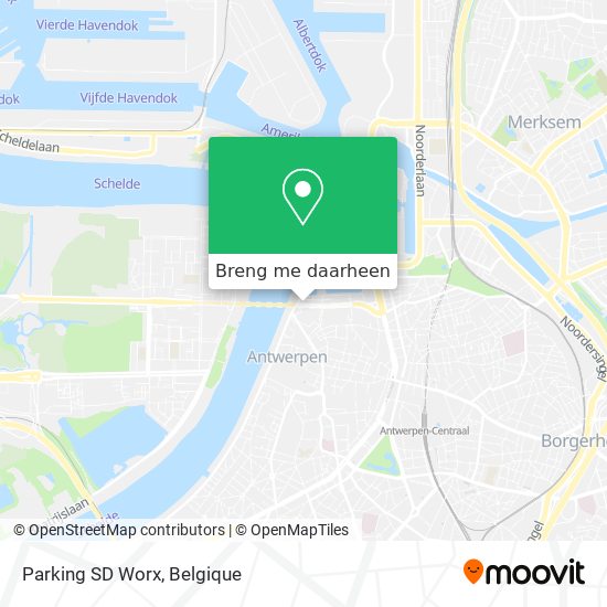 Hoe kom je bij Parking SD Worx in Antwerpen met TRANSIT TYPE