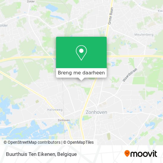 Buurthuis Ten Eikenen kaart