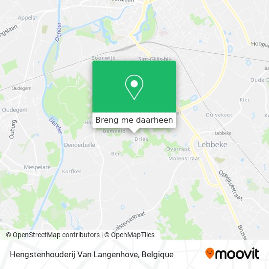Hengstenhouderij Van Langenhove kaart