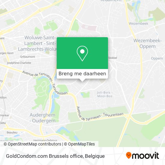 GoldCondom.com Brussels office kaart