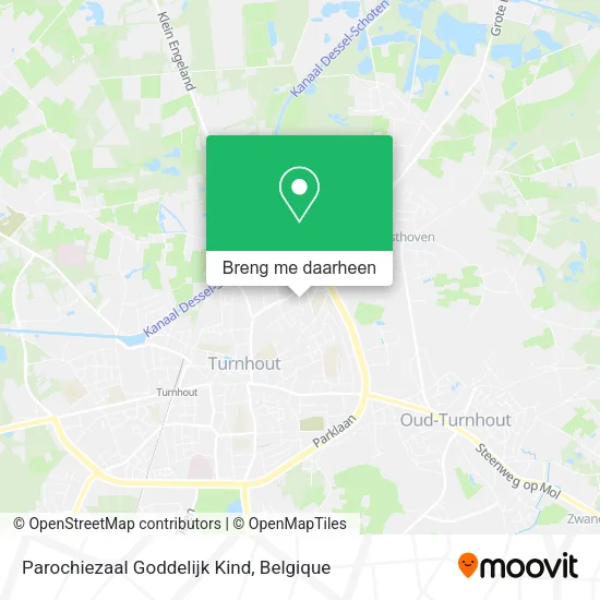 Parochiezaal Goddelijk Kind kaart