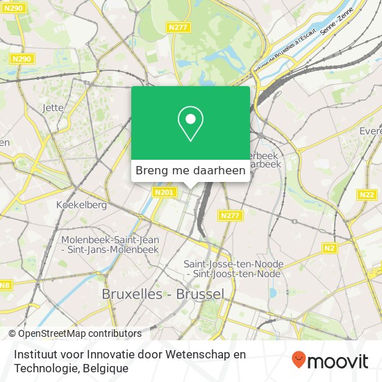 Instituut voor Innovatie door Wetenschap en Technologie kaart