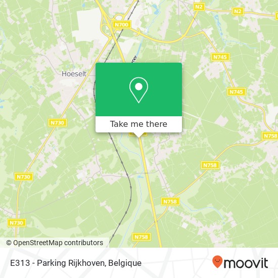 E313 - Parking Rijkhoven kaart