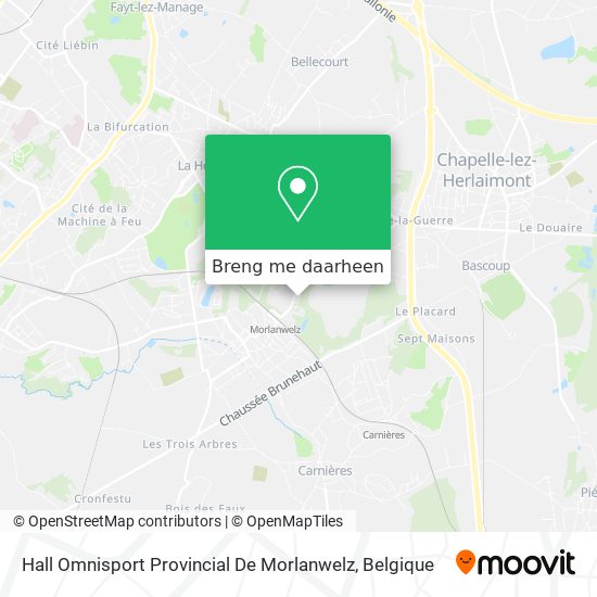 Hall Omnisport Provincial De Morlanwelz kaart