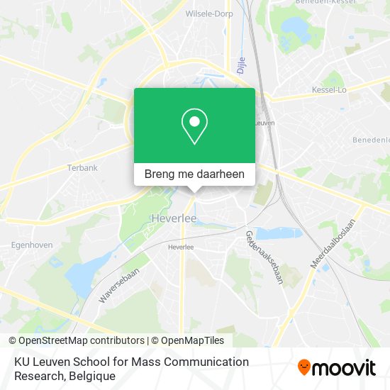 KU Leuven School for Mass Communication Research kaart
