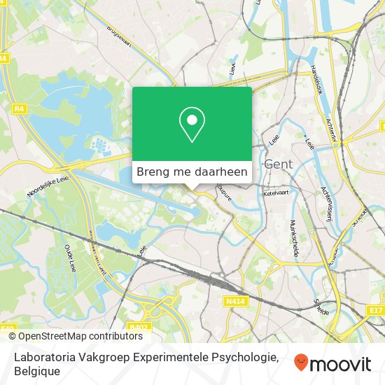 Laboratoria Vakgroep Experimentele Psychologie kaart