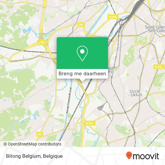 Bitong Belgium kaart