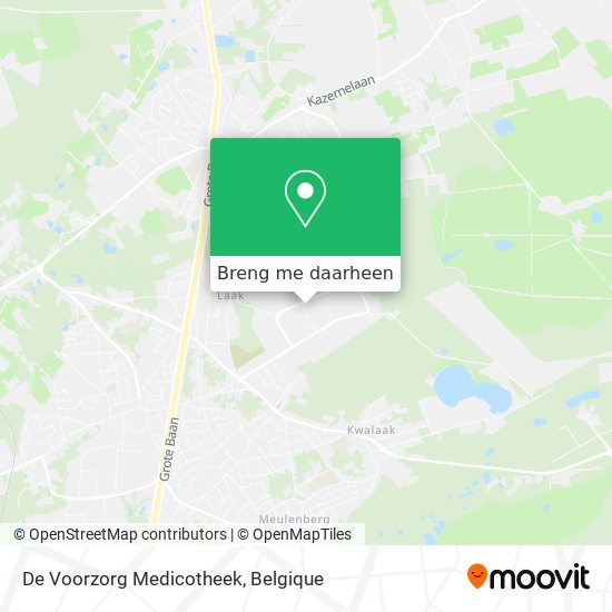 De Voorzorg Medicotheek kaart