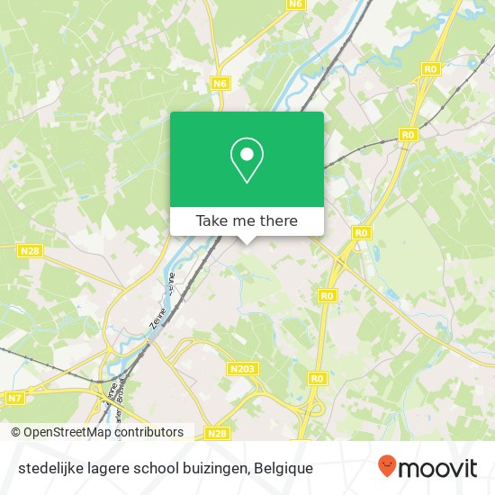 stedelijke lagere school buizingen kaart