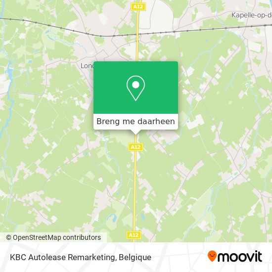 KBC Autolease Remarketing kaart