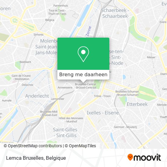 Lemca Bruxelles kaart