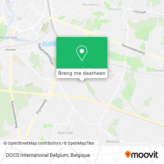 DOCS International Belgium kaart