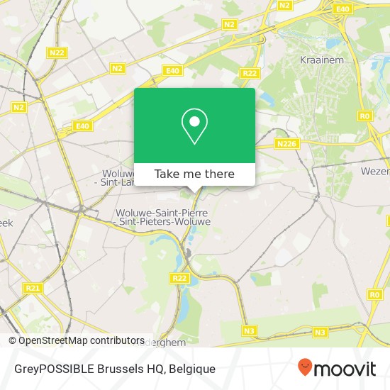 GreyPOSSIBLE Brussels HQ kaart