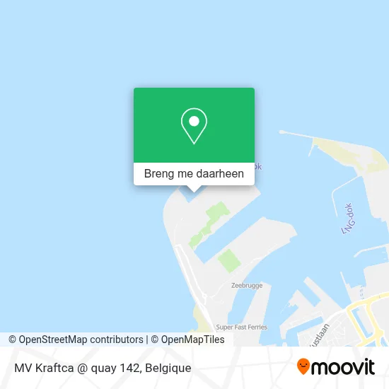 MV Kraftca @ quay 142 kaart