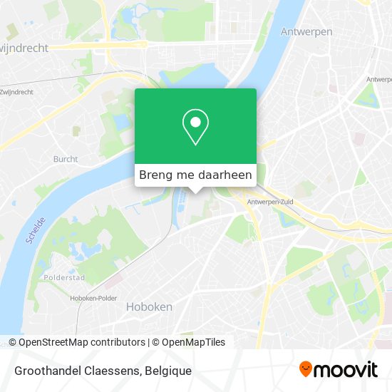 Groothandel Claessens kaart