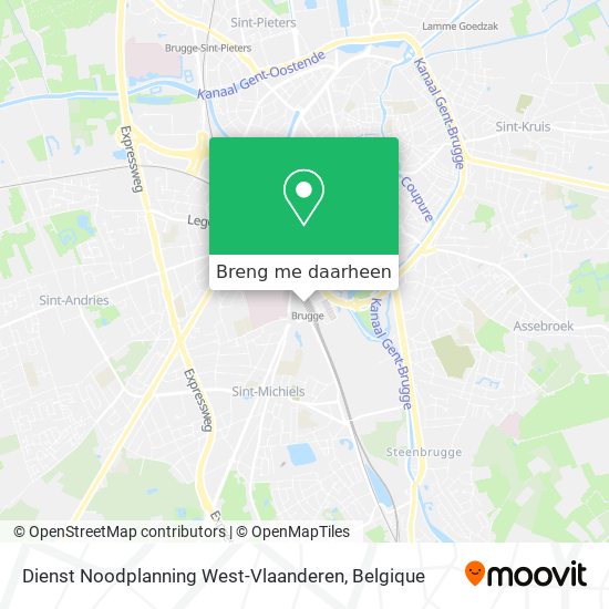 Dienst Noodplanning West-Vlaanderen kaart