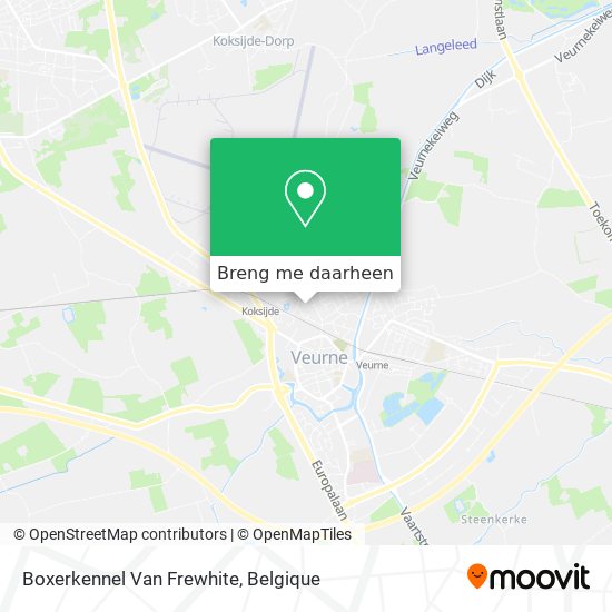 Boxerkennel Van Frewhite kaart