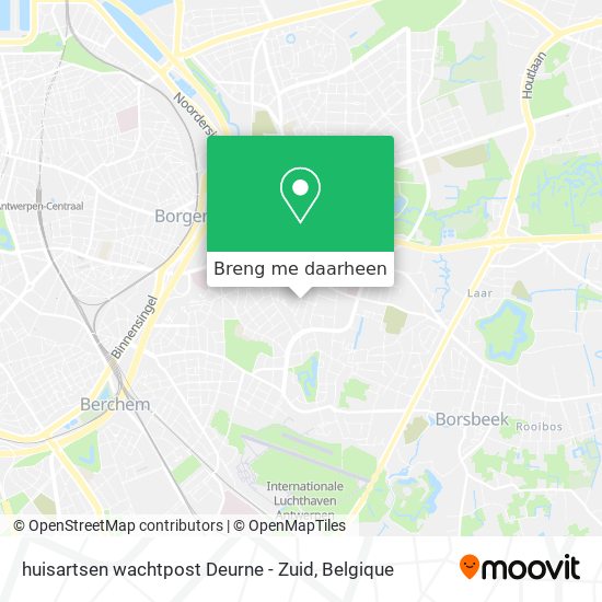 huisartsen wachtpost Deurne - Zuid kaart