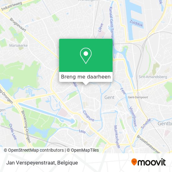 Jan Verspeyenstraat kaart
