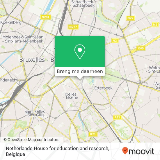 Netherlands House for education and research kaart