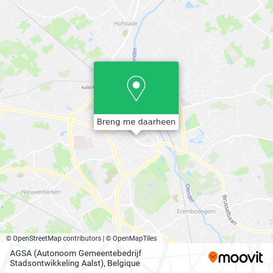 AGSA (Autonoom Gemeentebedrijf Stadsontwikkeling Aalst) kaart