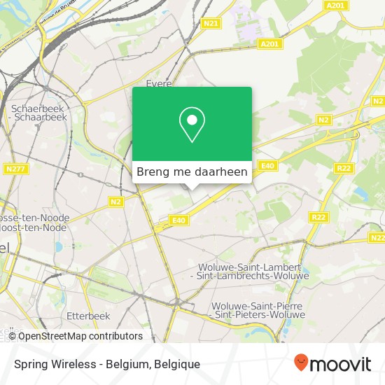 Spring Wireless - Belgium kaart