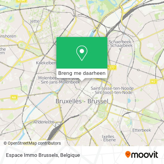 Espace Immo Brussels kaart