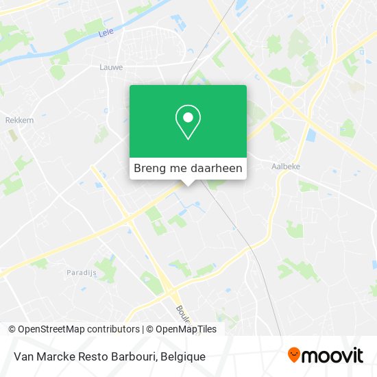 Van Marcke Resto Barbouri kaart