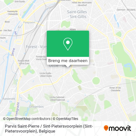 Parvis Saint-Pierre / Sint-Pietersvoorplein kaart