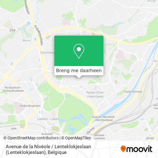 Avenue de la Nivéole / Lenteklokjeslaan kaart