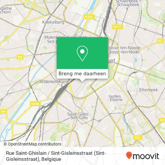 Rue Saint-Ghislain / Sint-Gisleinsstraat kaart