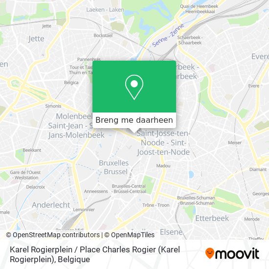 Karel Rogierplein / Place Charles Rogier kaart
