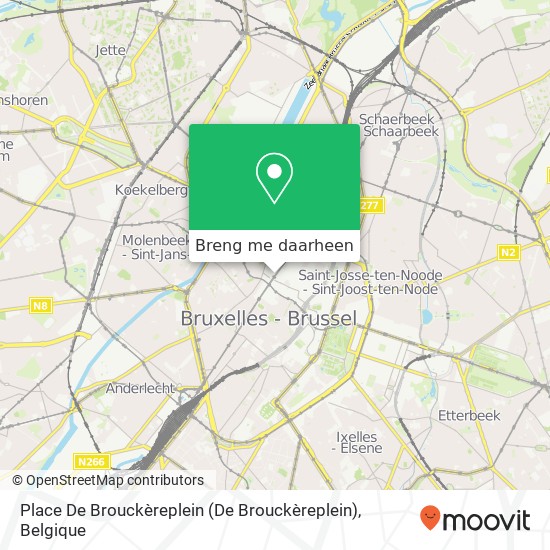 Place De Brouckèreplein kaart