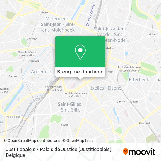Justitiepaleis / Palais de Justice kaart