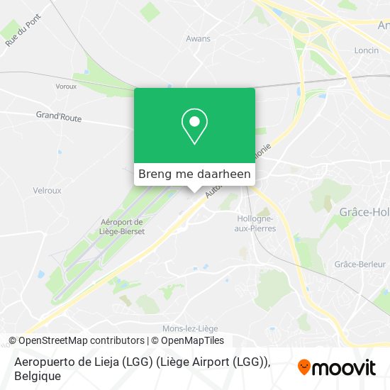 Aeropuerto de Lieja (LGG) (Liège Airport (LGG)) kaart