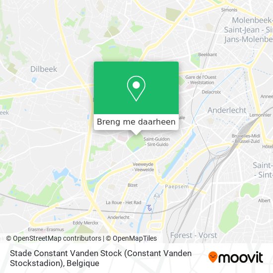 Stade Constant Vanden Stock (Constant Vanden Stockstadion) kaart