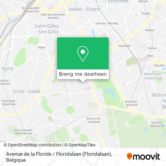 Avenue de la Floride / Floridalaan kaart